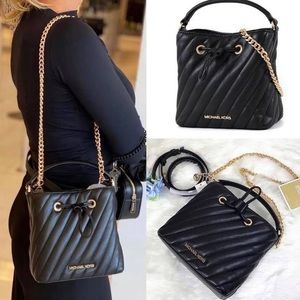 Michael Kors Suri quilted bucket bag